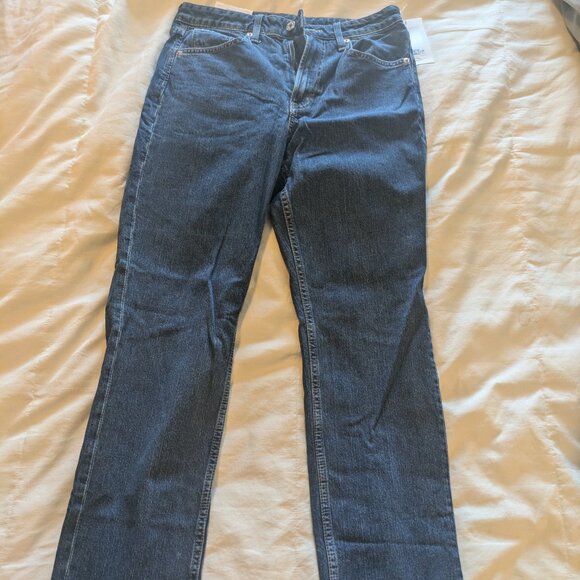 H&m slim straight regular fit high waist jeans size 6 - Picture 1 of 5